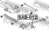 FEBEST SAB-012 Control Arm-/Trailing Arm Bush